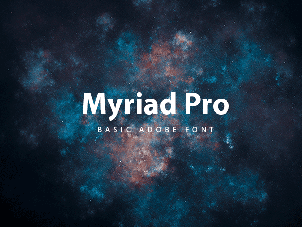 Myriad Pro Condensed Font