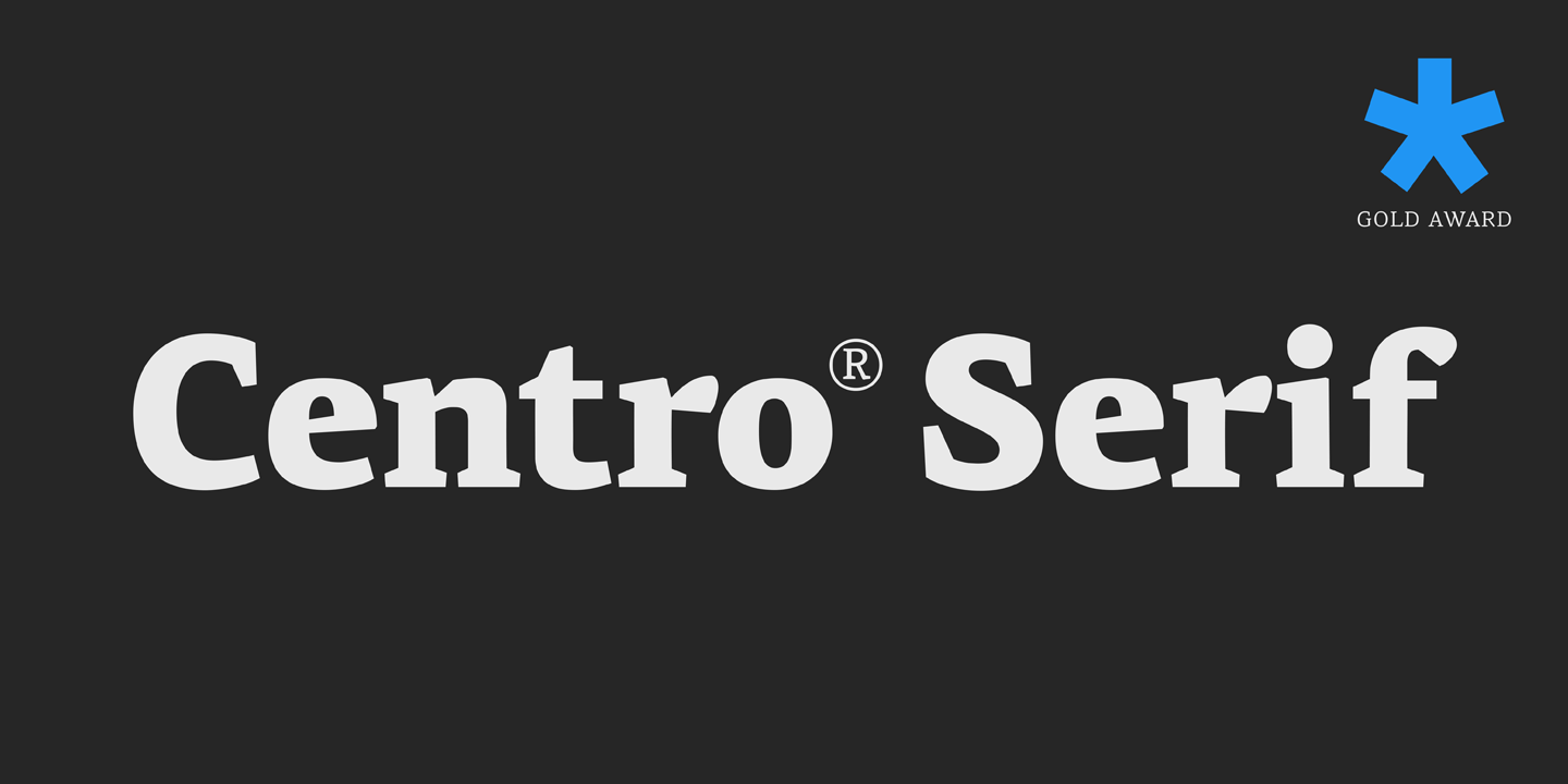 PF Centro Serif Pro Font