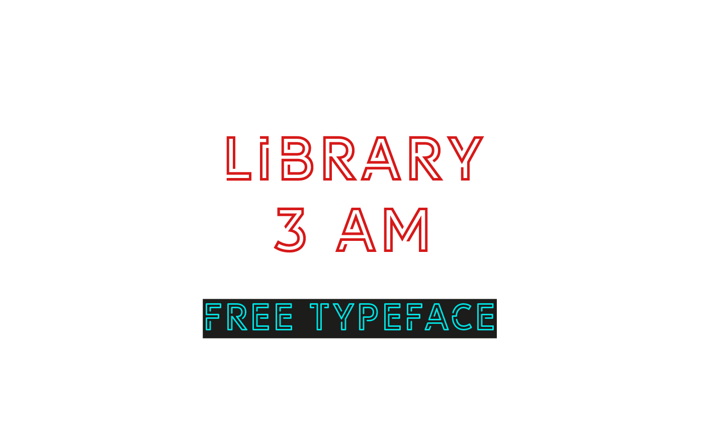 Library 3 am Font
