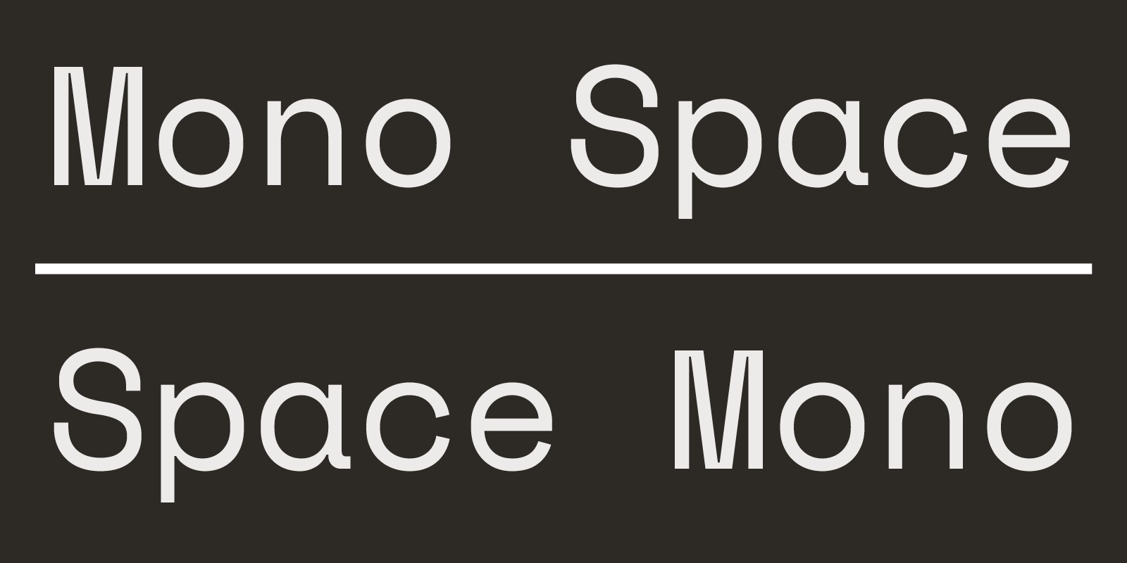 Space Mono Font