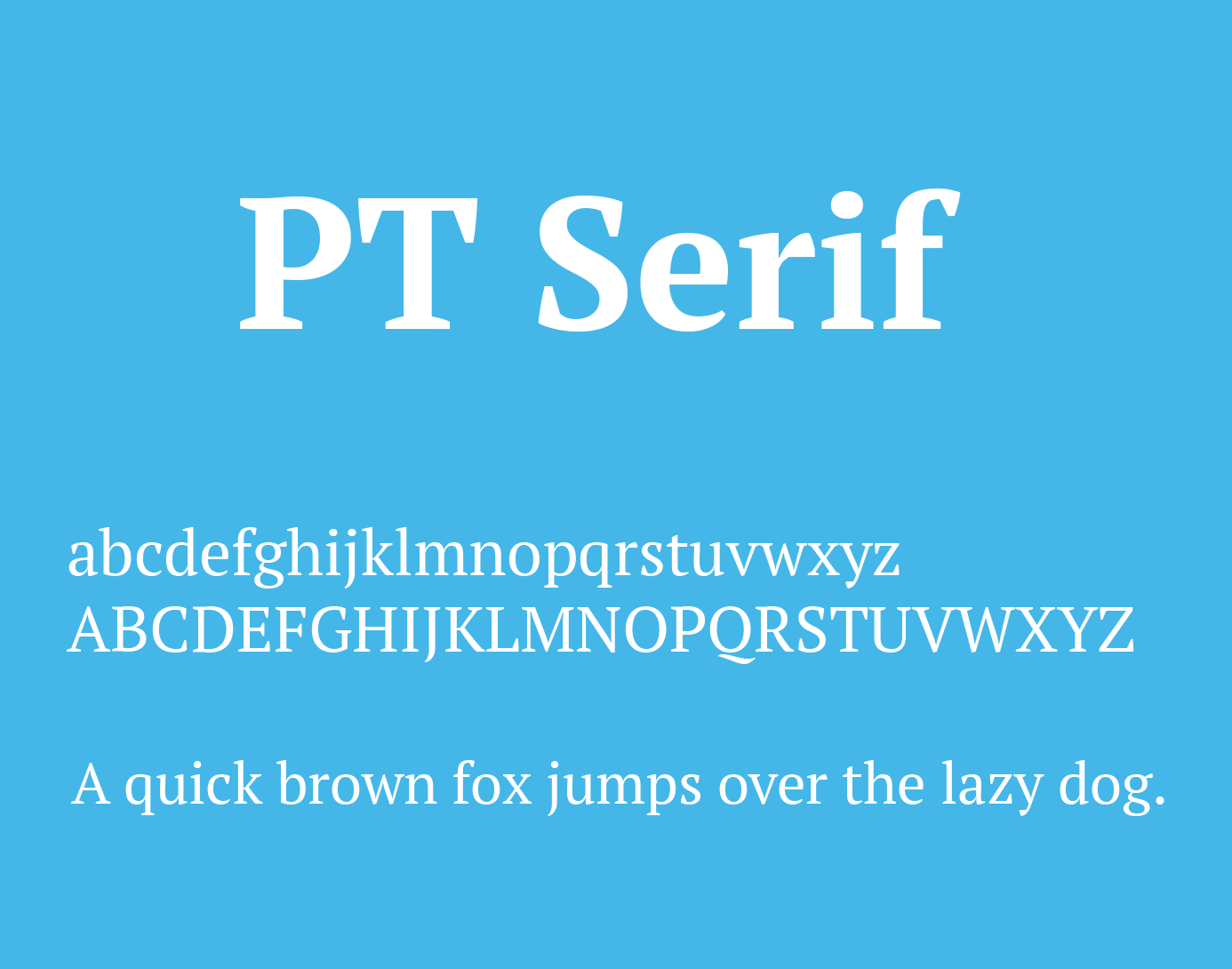 PT Serif Font