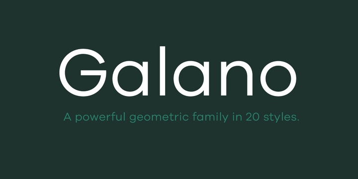 Galano Grotesque Font