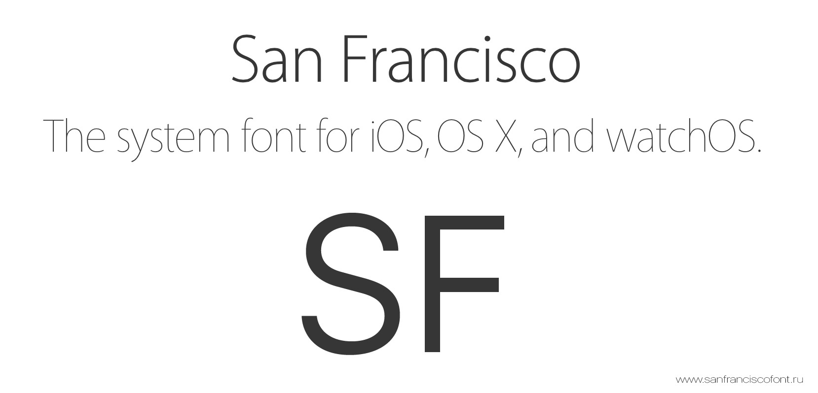 San Francisco Pro Font