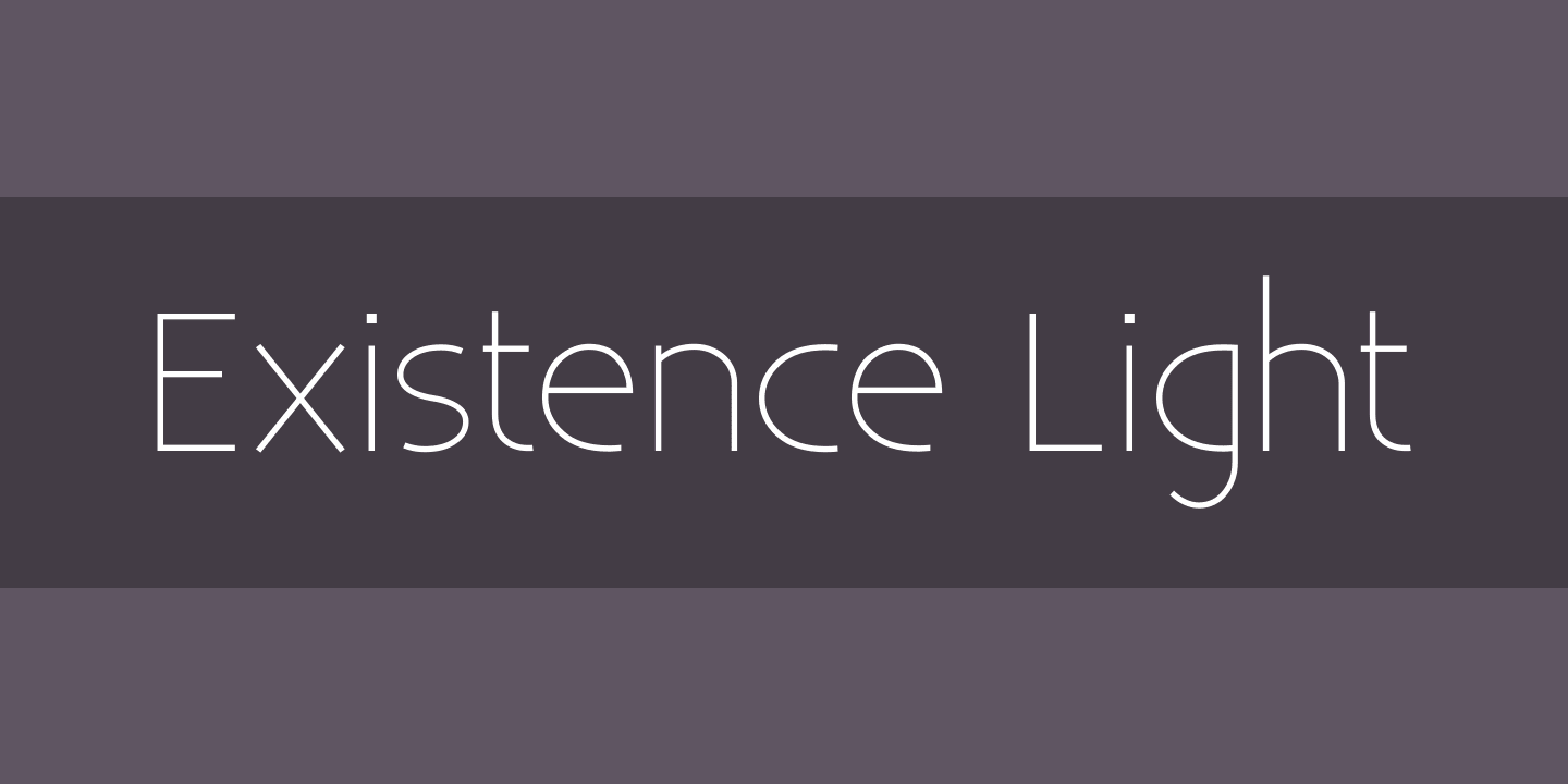 Existence  Font