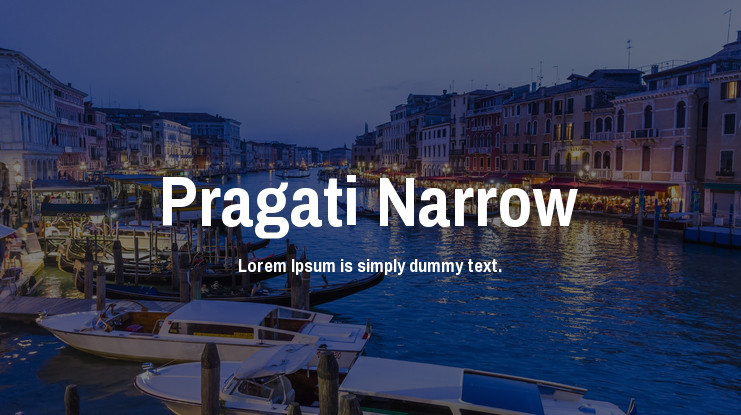 Pragati Narrow Font