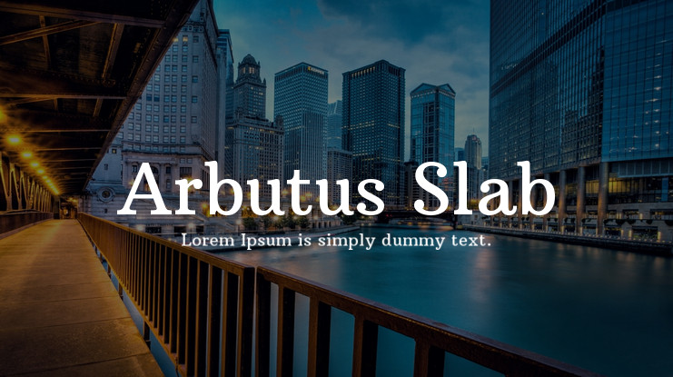 Arbutus Slab Font