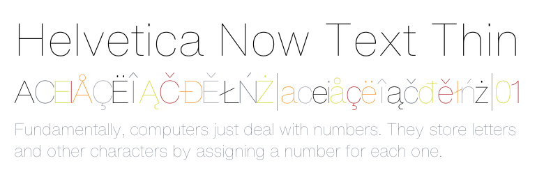 Helvetica Now Text  Font