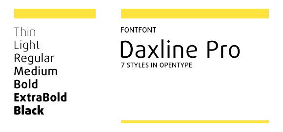 Daxline Pro Font
