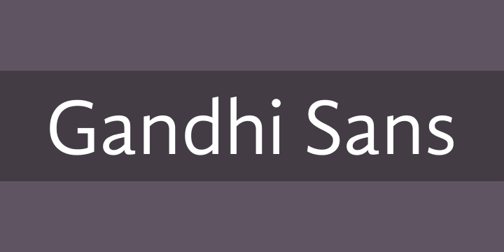 Gandhi Sans Font