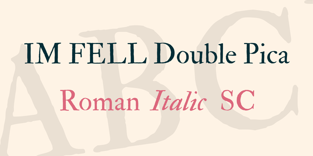 IM FELL Double Pica SC Font