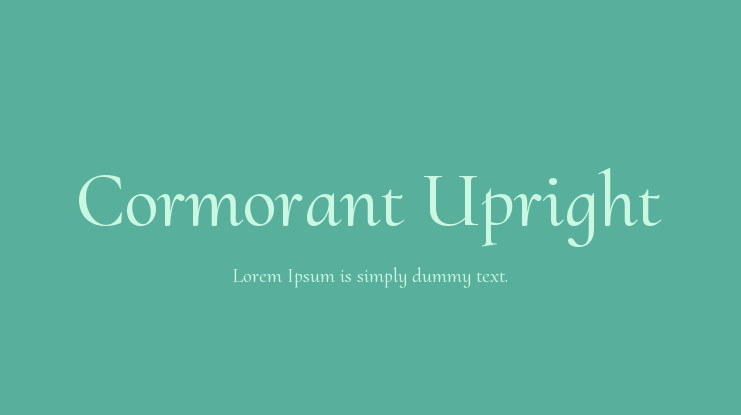 Cormorant Upright Font
