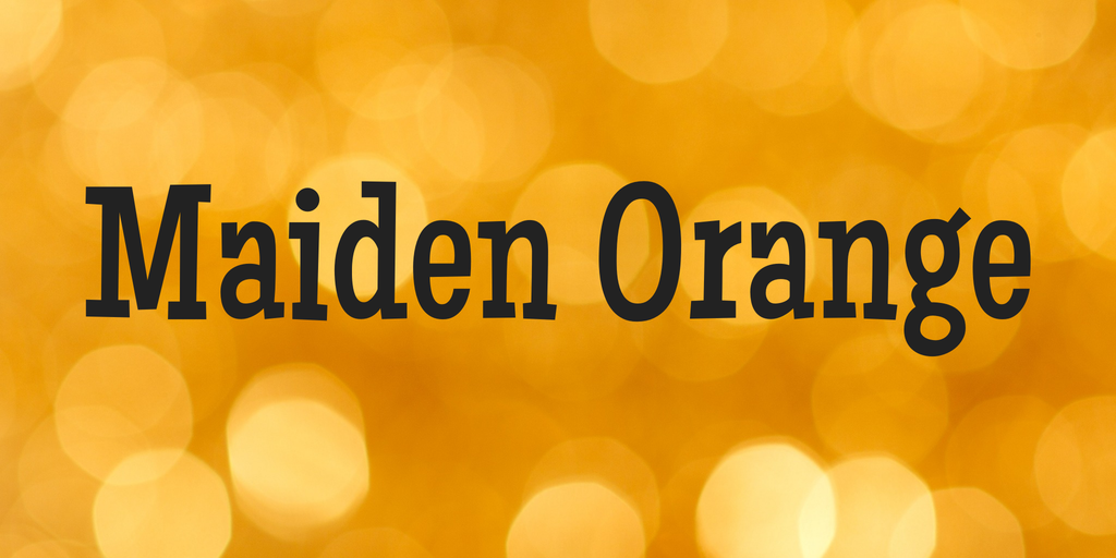 Maiden Orange Font