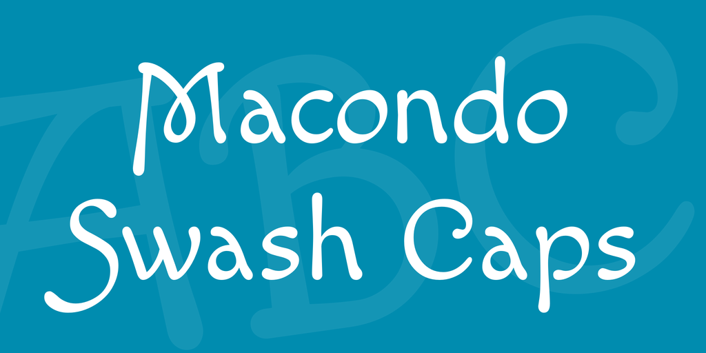Macondo Swash Caps Font