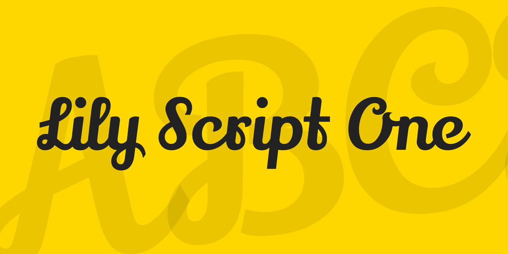 Lily Script One Font