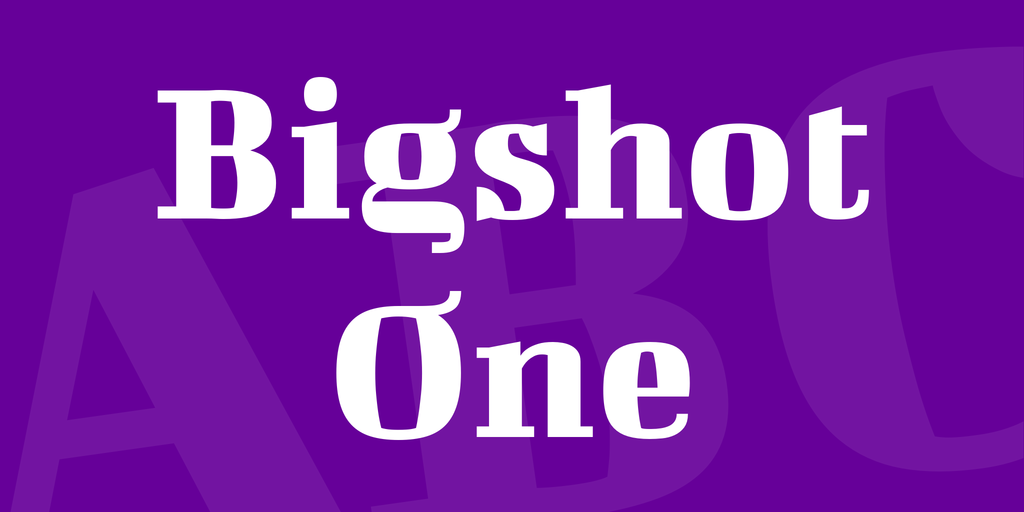 Bigshot One Font