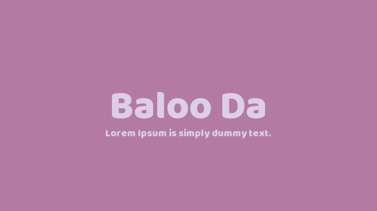 Baloo Da Font