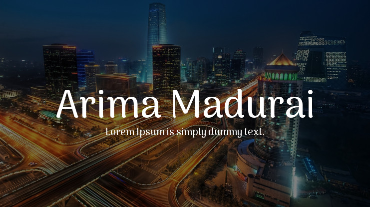 Arima Madurai Font