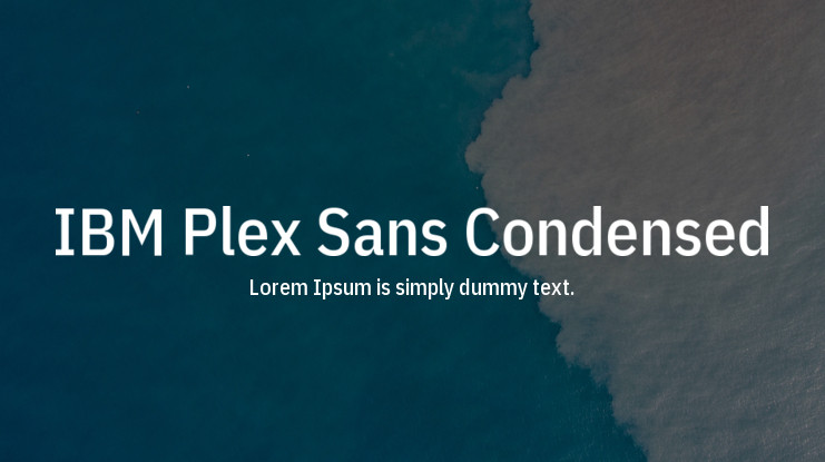 IBM Plex Sans Condensed Font