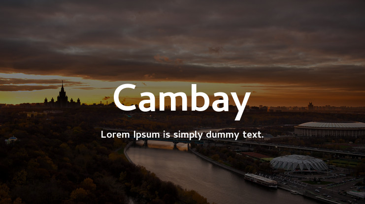 Cambay Font