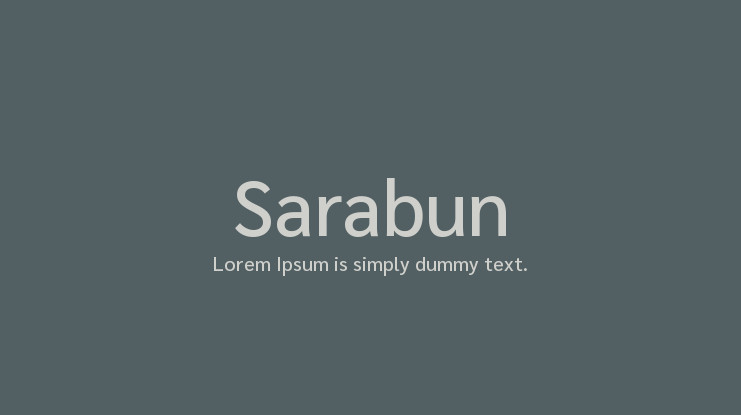 Sarabun Font