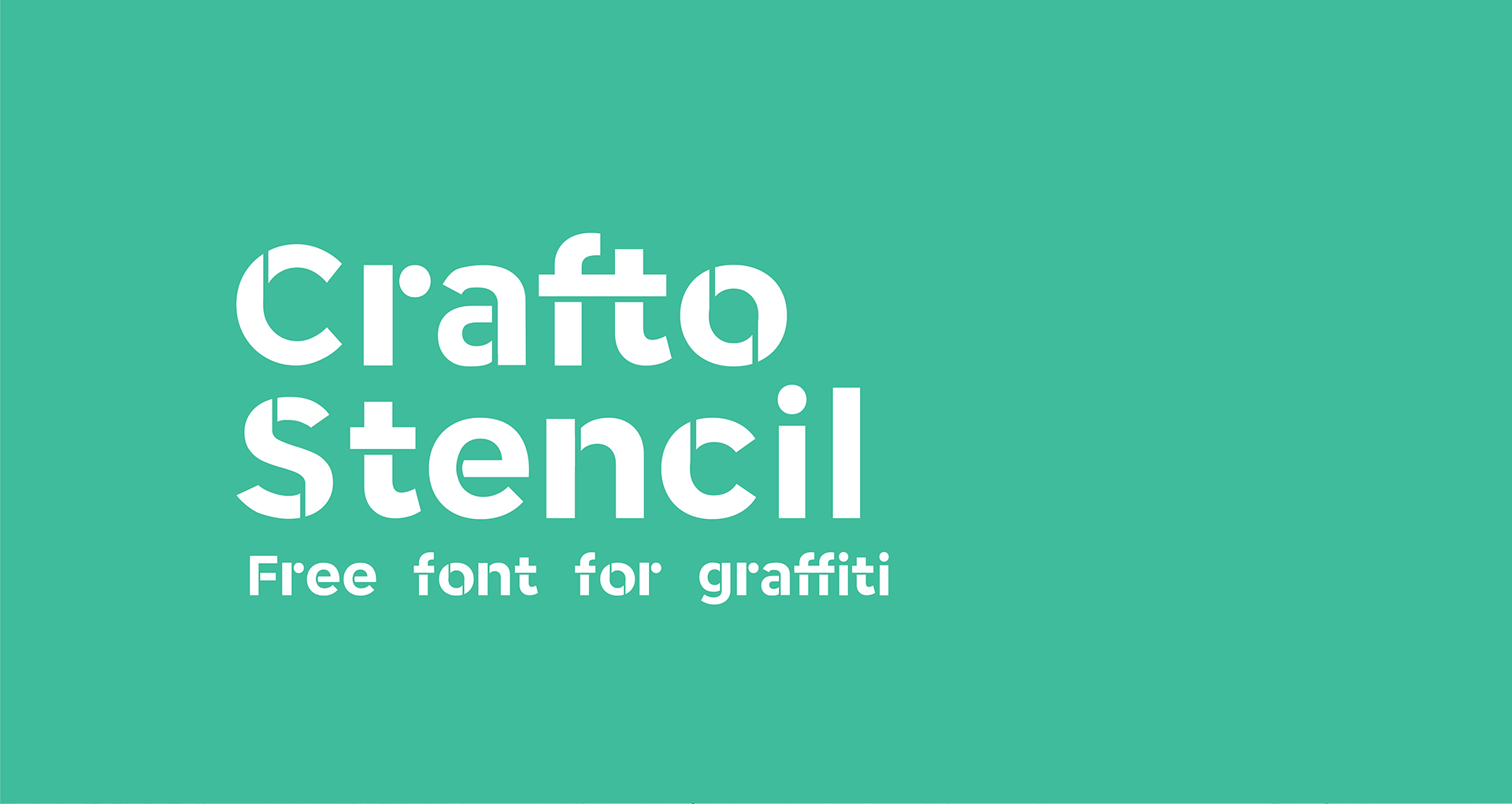 Crafto Stencil  Font