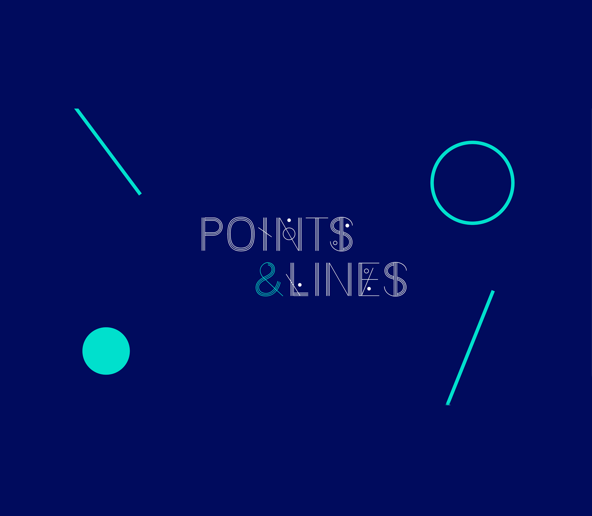 Points & Lines Font