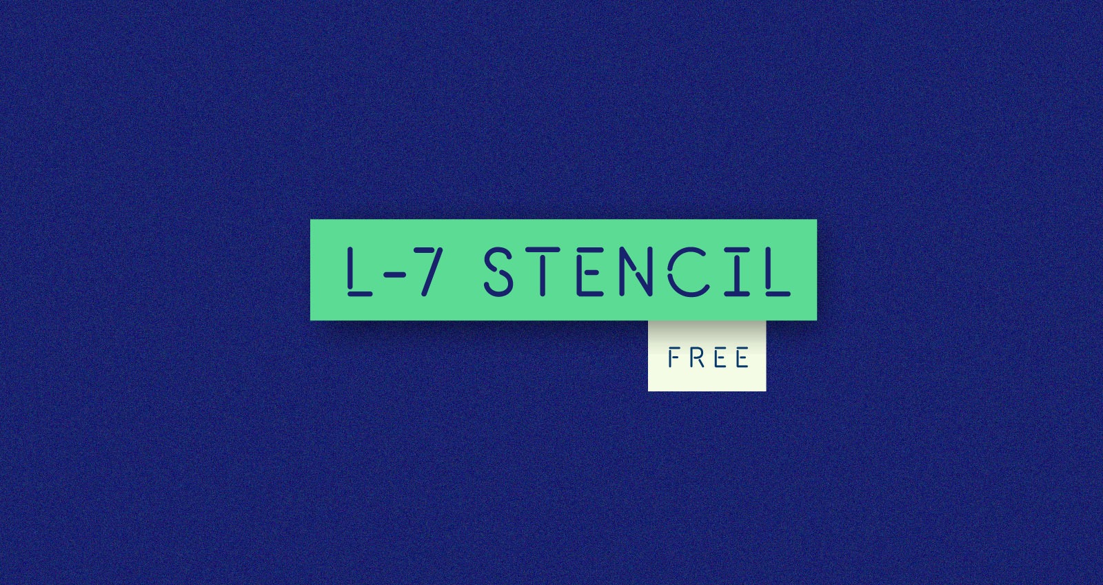 L-7 Stencil Font