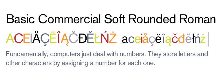 Basic Commercial Soft Rounded Pro Font