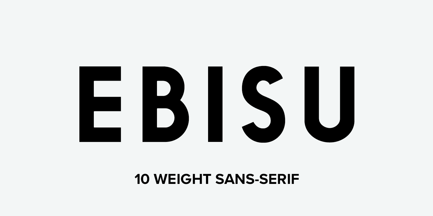 Ebisu Font