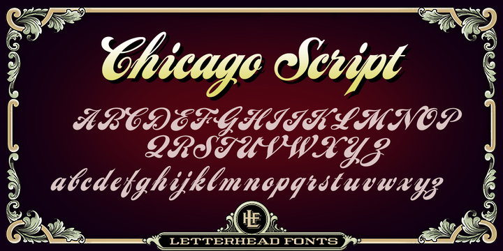 LHF Chicago Script Font