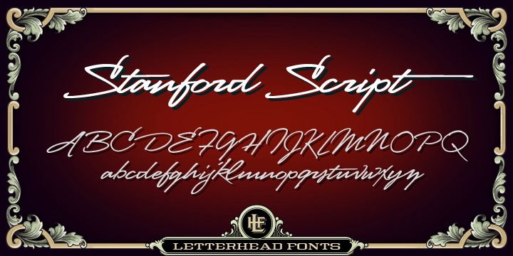 LHF Stanford Script Font