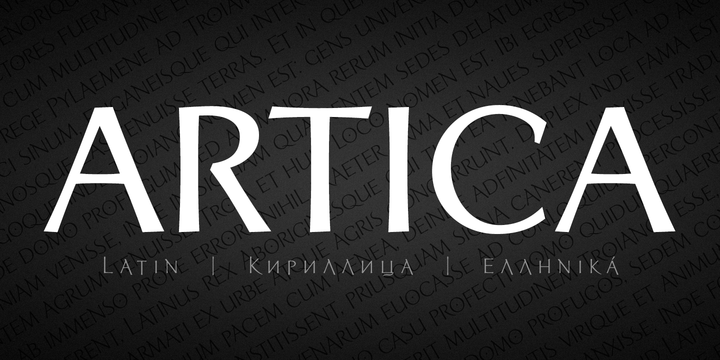Artica Pro Font