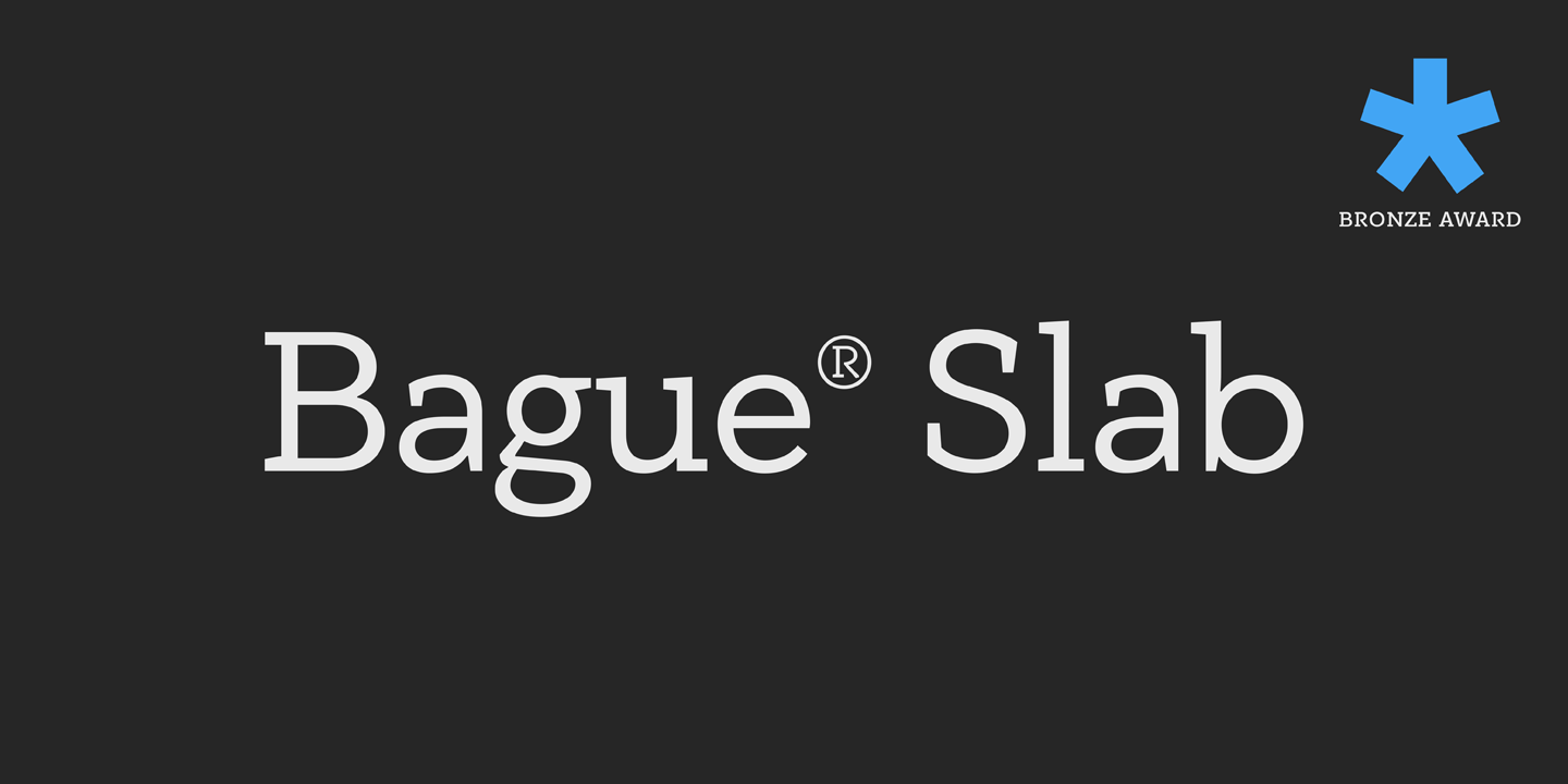 PF Bague Slab Pro Font