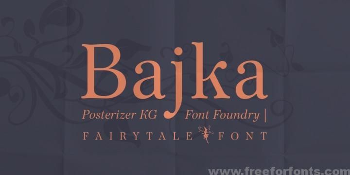 Bajka Font