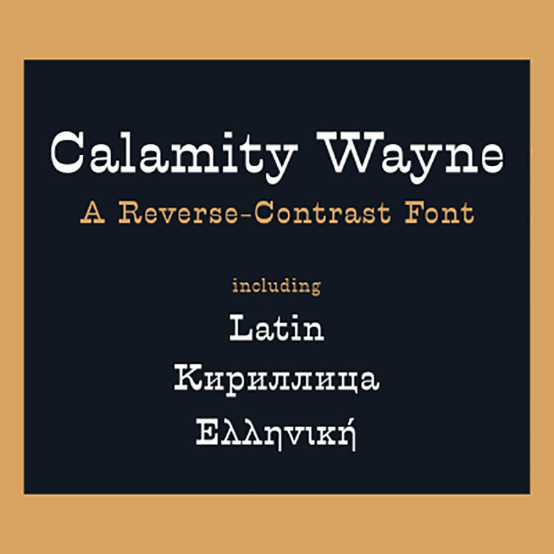 Calamity Wayne Font