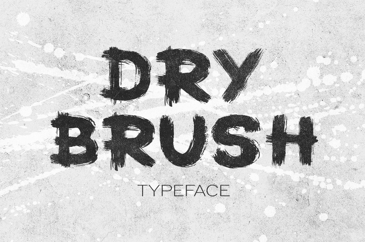 Dry brush Font