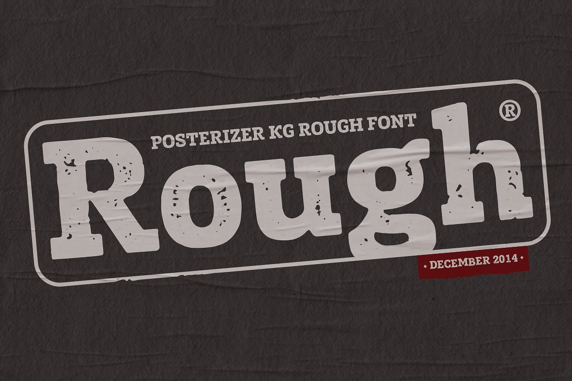 Posterizer KG Rough Font