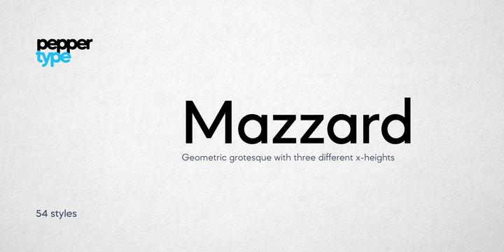 Mazzard Font