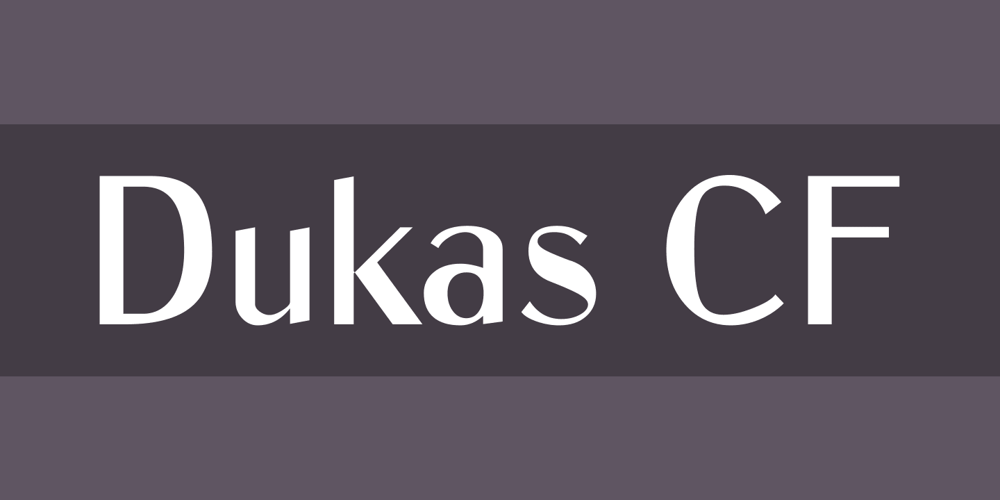 Dukas CF Font