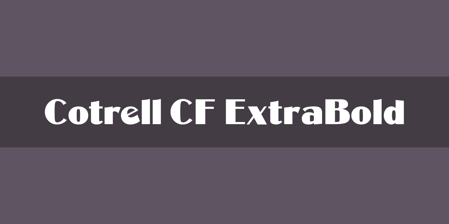 COTRELL CF Font