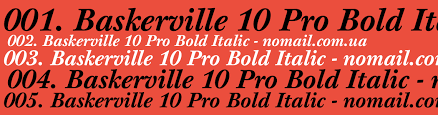 Baskerville 10 Pro Font