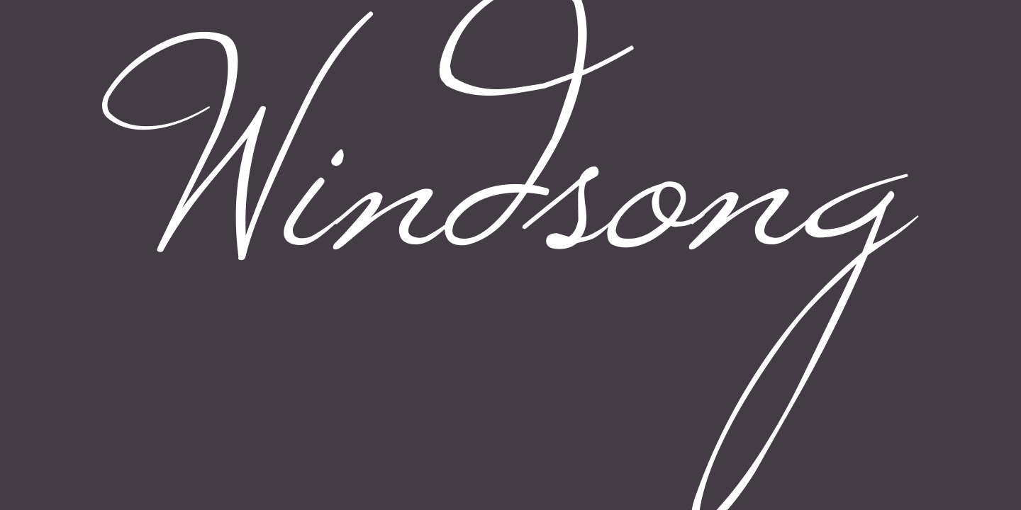 WINDSONG Font