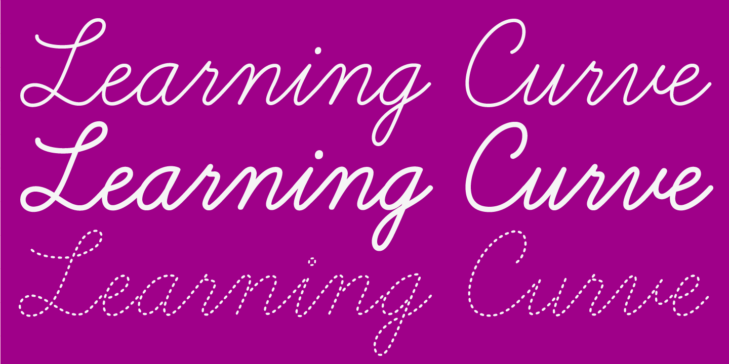 LEARNING CURVE PRO Font