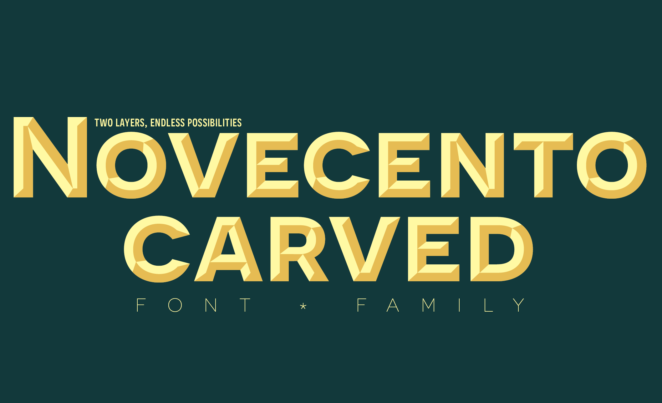 Novecento Carved Font