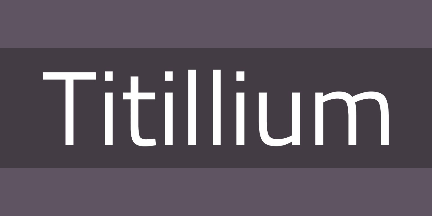Titillium Font