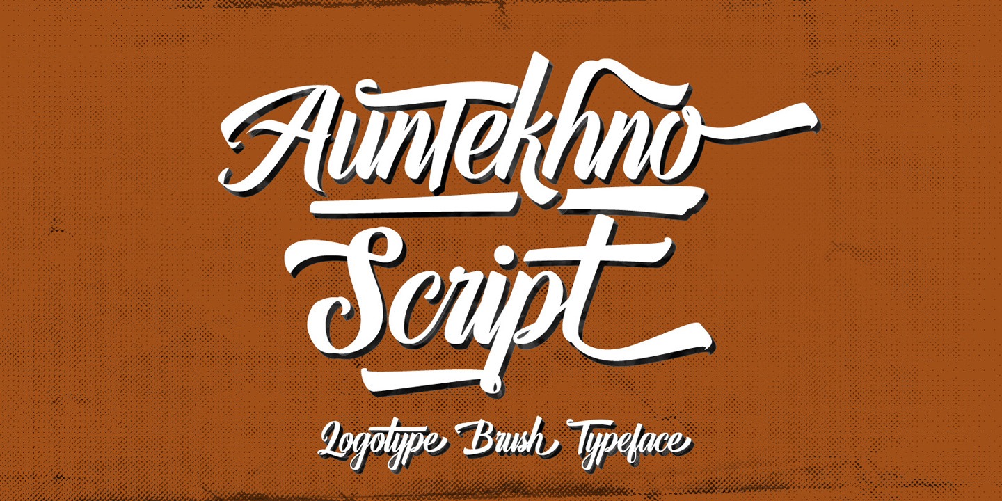 Auntekhno Script Font