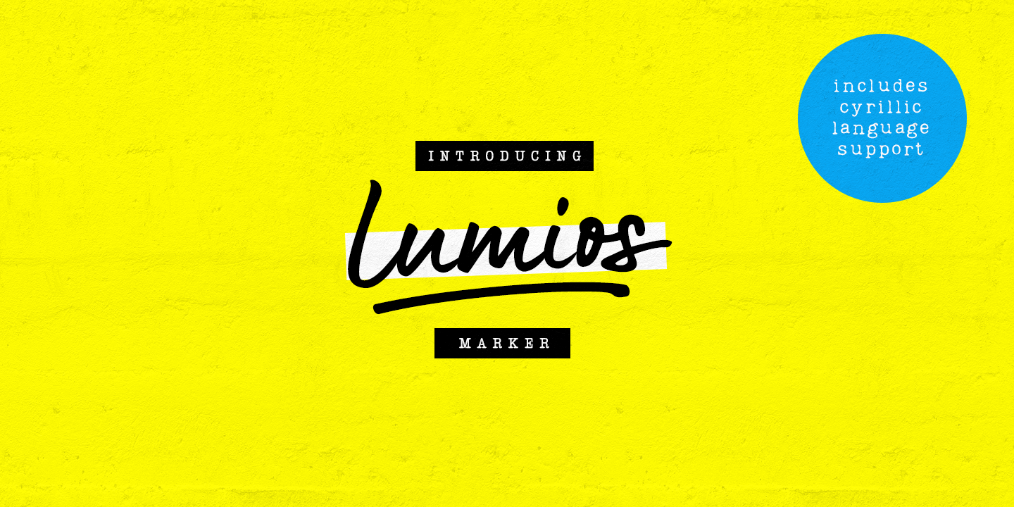 Lumios Marker Font