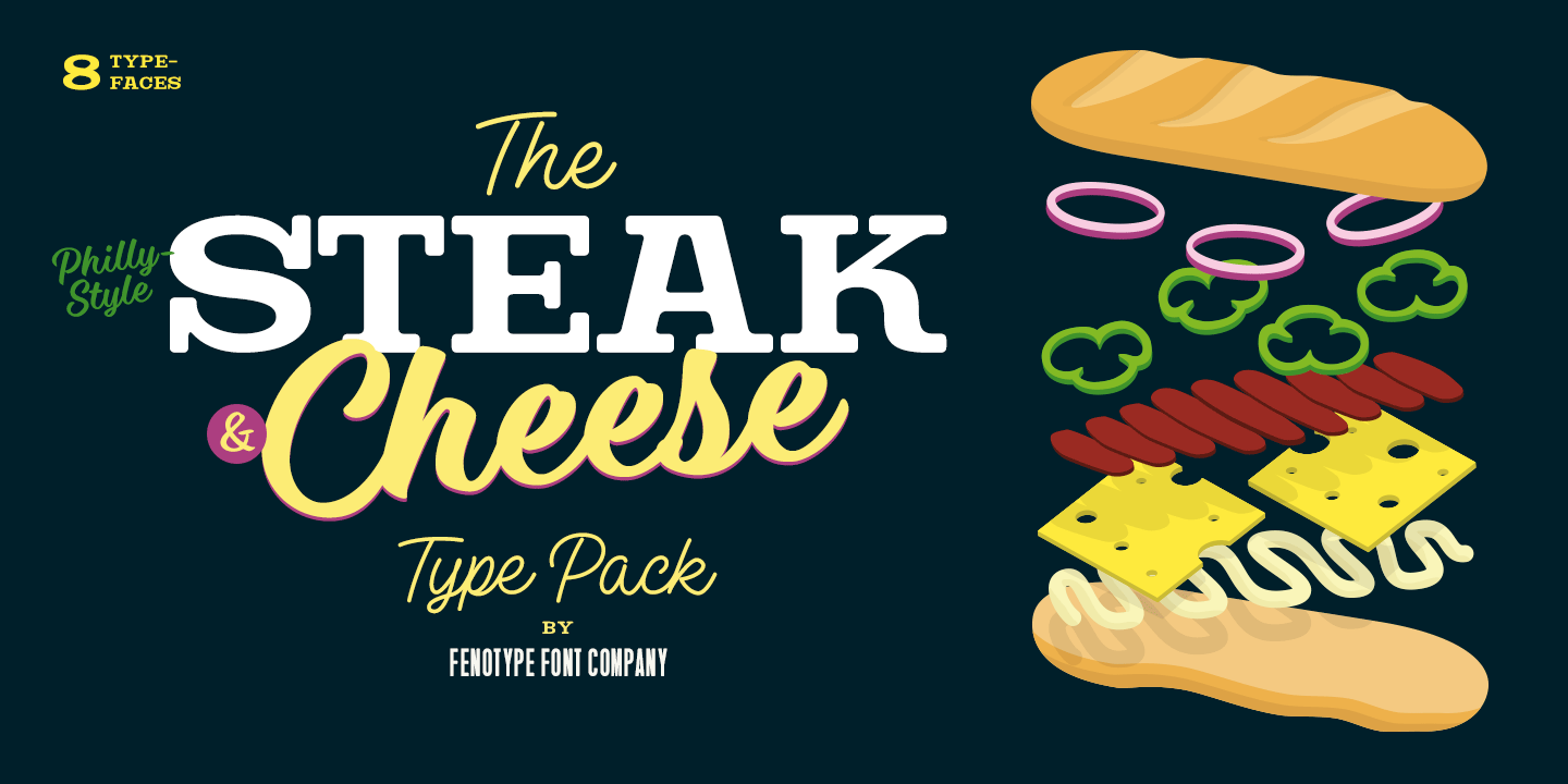 Steak And Cheese Font