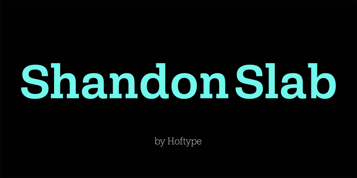Shandon Slab Font