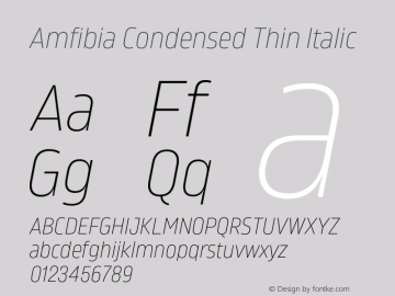 Amfibia Condensed Font